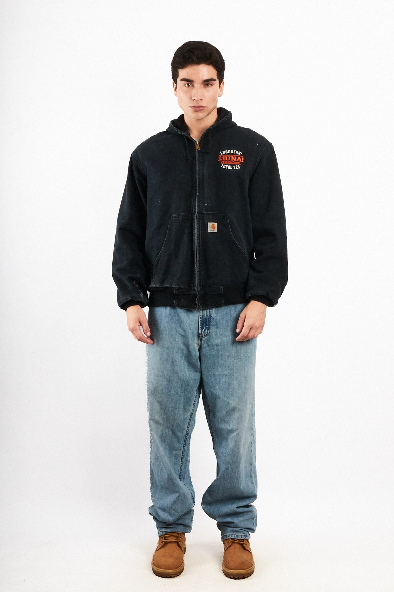 2000 Vintage Carhartt Black J131 Black Duck Active Jacket (M)