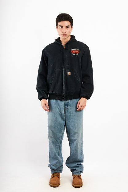 2000 Vintage Carhartt Black J131 Black Duck Active Jacket (M)