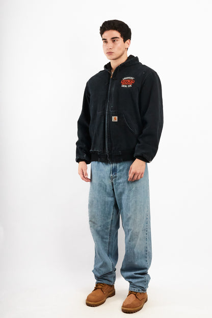 2000 Vintage Carhartt Black J131 Black Duck Active Jacket (M)