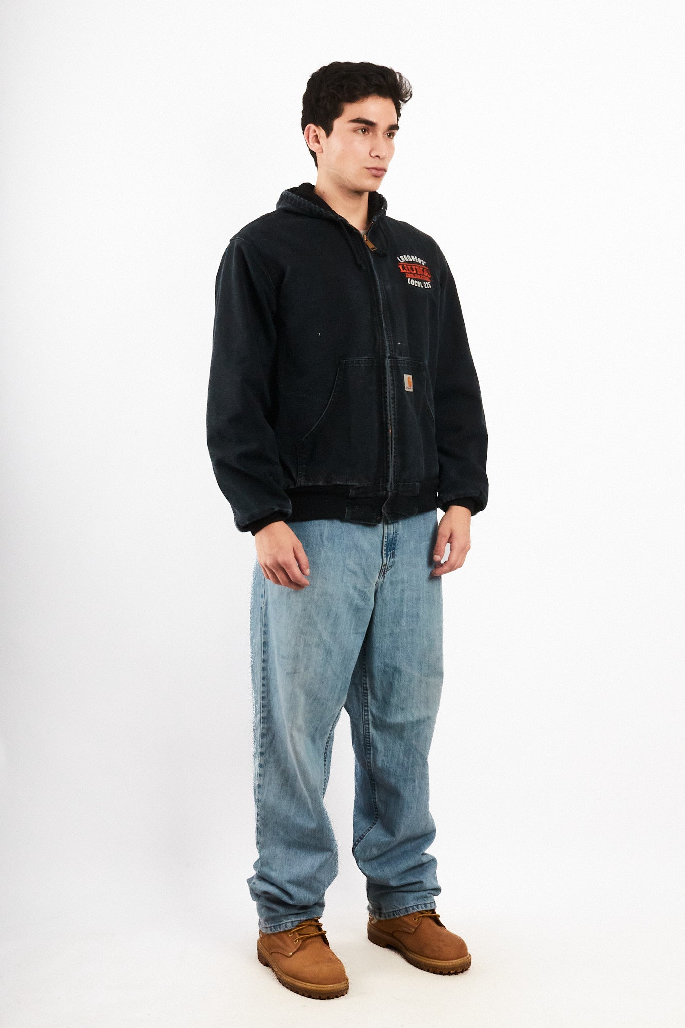2000 Vintage Carhartt Black J131 Black Duck Active Jacket (M)