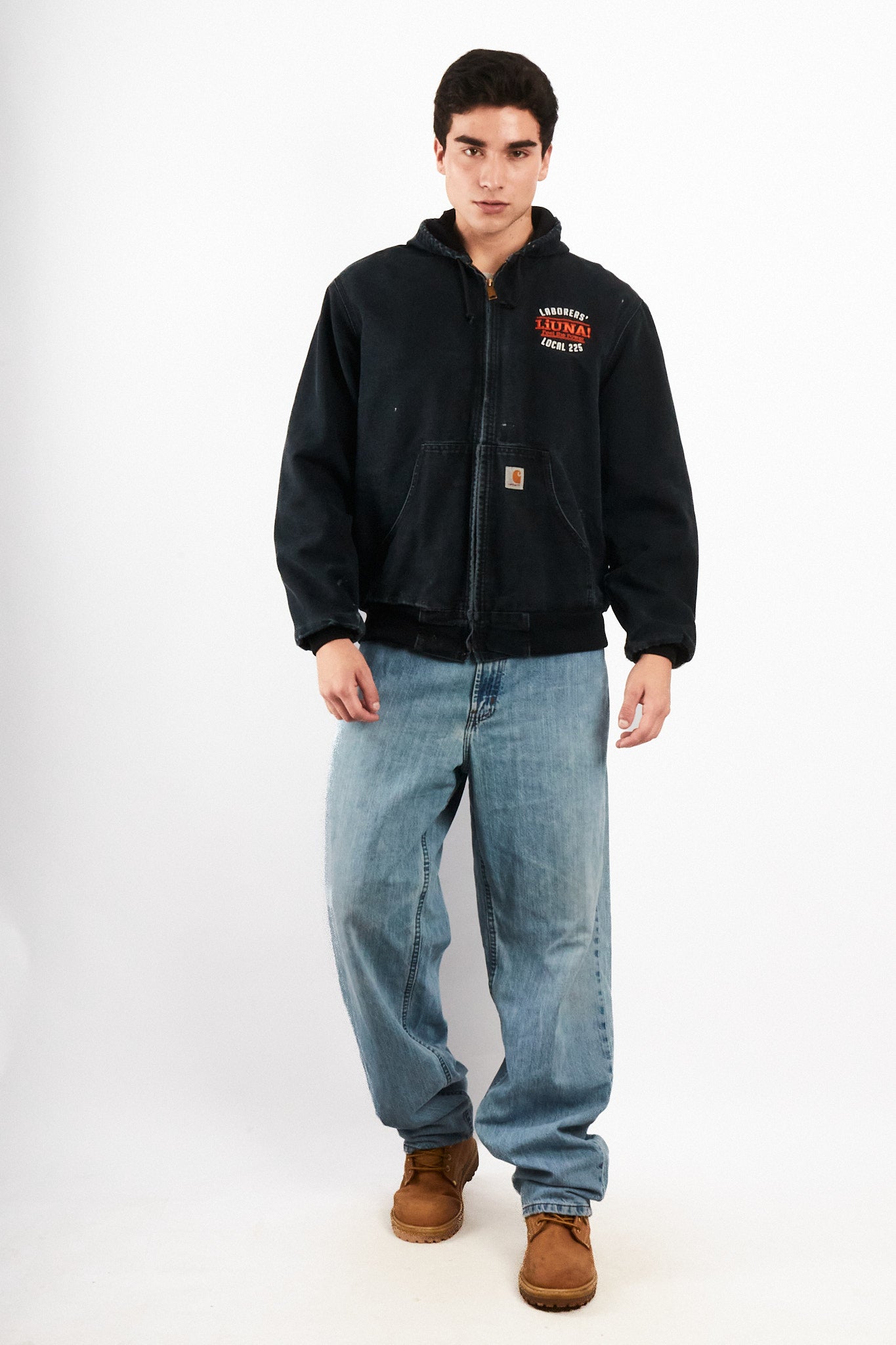 2000 Vintage Carhartt Black J131 Black Duck Active Jacket (M)