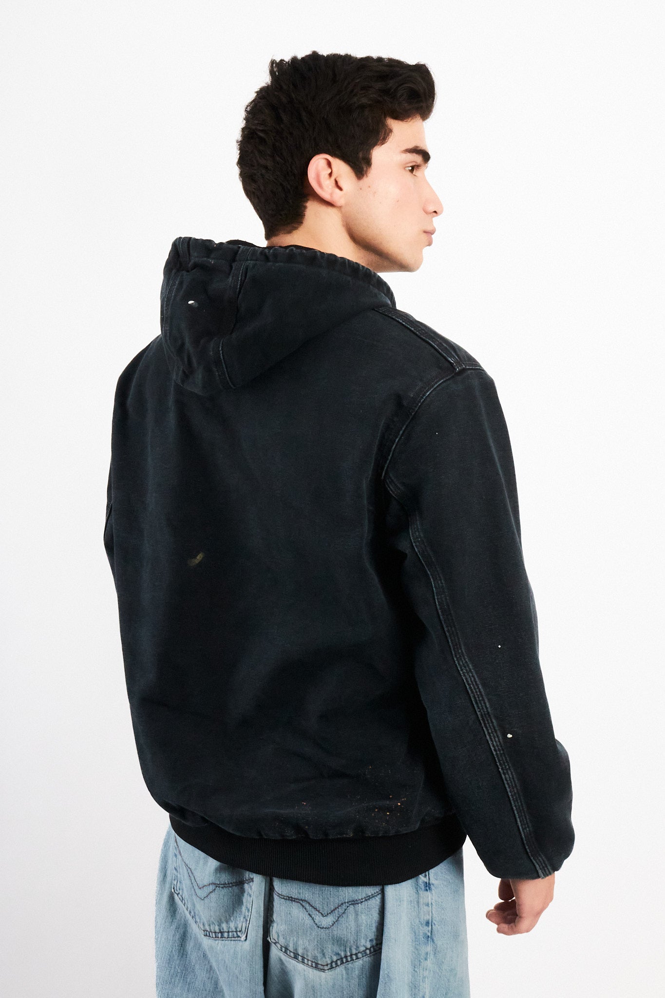 2000 Vintage Carhartt Black J131 Black Duck Active Jacket (M)