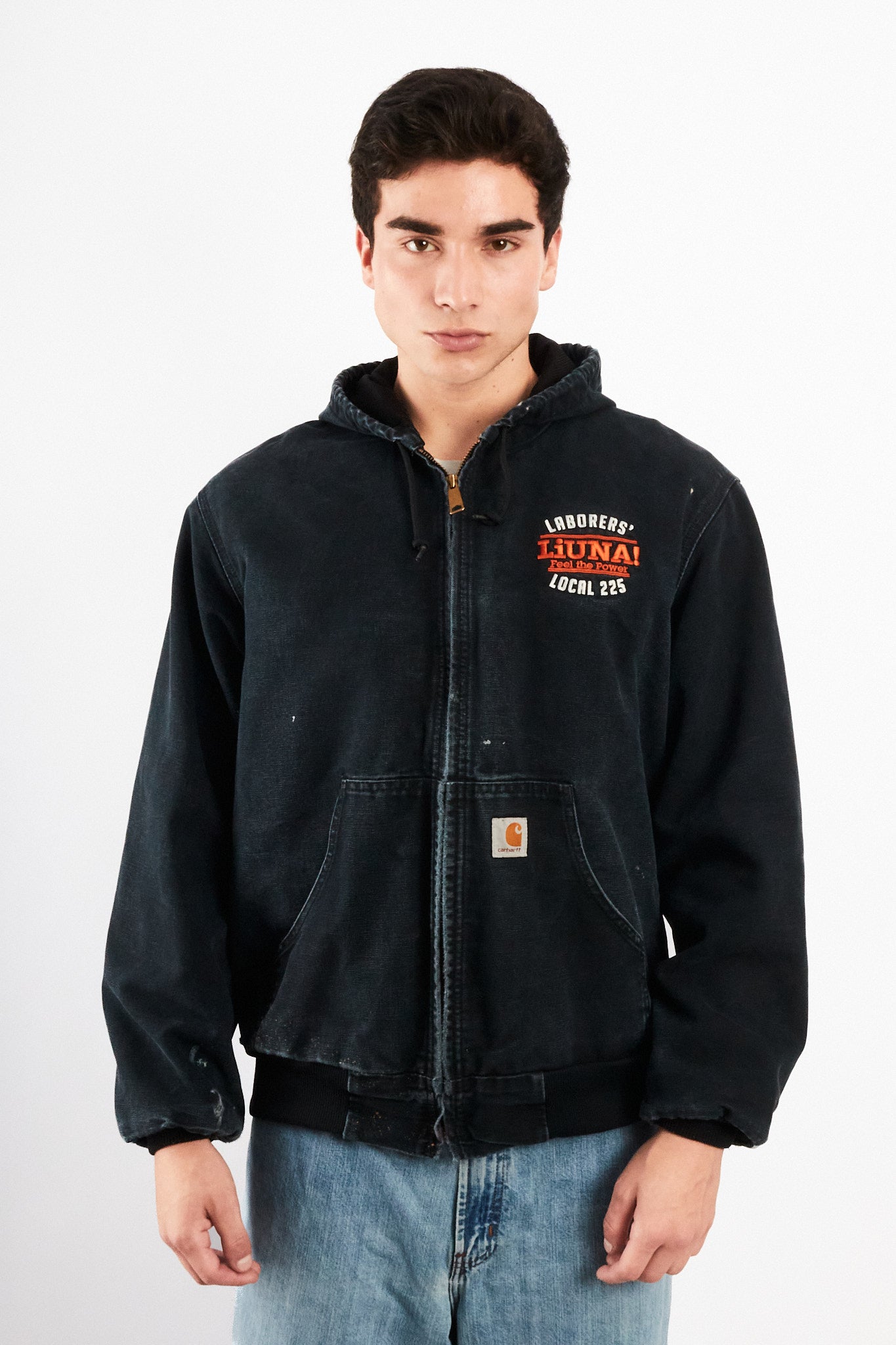 2000 Vintage Carhartt Black J131 Black Duck Active Jacket (M)