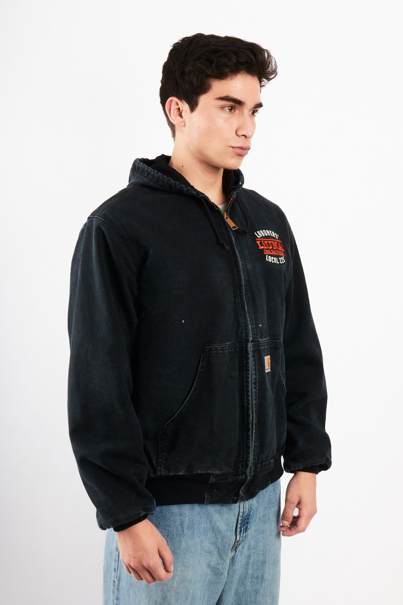 2000 Vintage Carhartt Black J131 Black Duck Active Jacket (M)