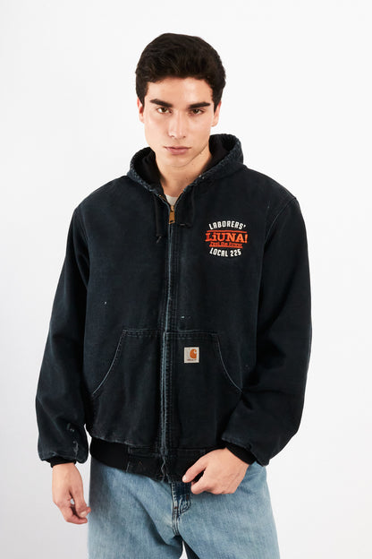 2000 Vintage Carhartt Black J131 Black Duck Active Jacket (M)