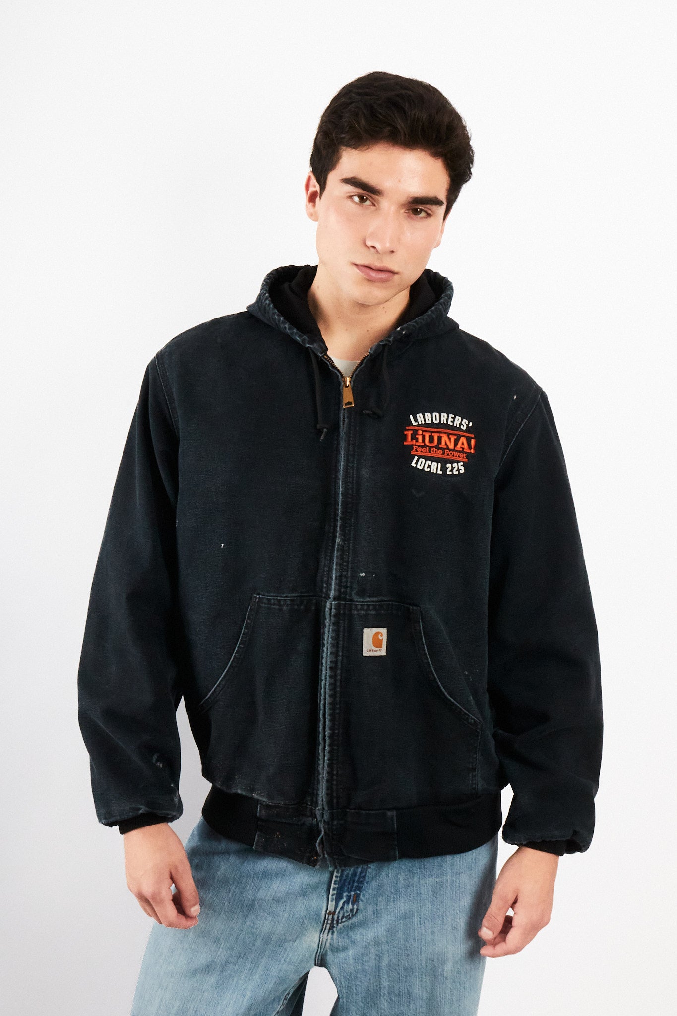 2000 Vintage Carhartt Black J131 Black Duck Active Jacket (M)