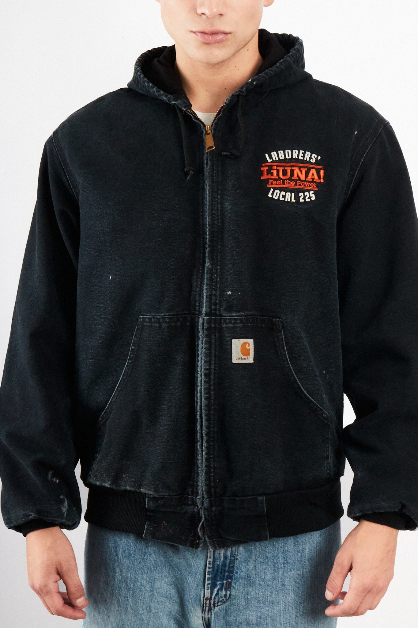 2000 Vintage Carhartt Black J131 Black Duck Active Jacket (M)