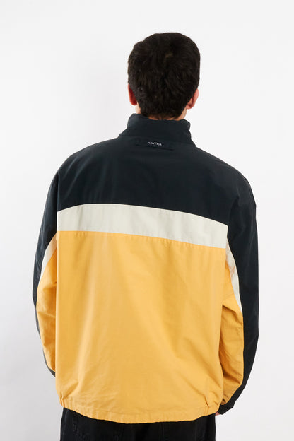 2000 Vintage Nautica Colorblock Spellout /Polar Jacket (L/XL)