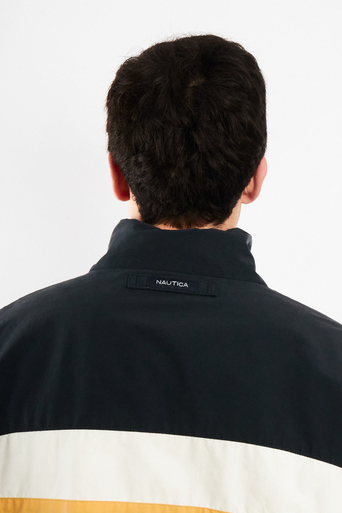 2000 Vintage Nautica Colorblock Spellout /Polar Jacket (L/XL)