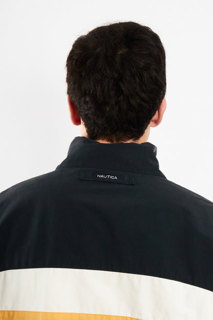 2000 Vintage Nautica Colorblock Spellout /Polar Jacket (L/XL)