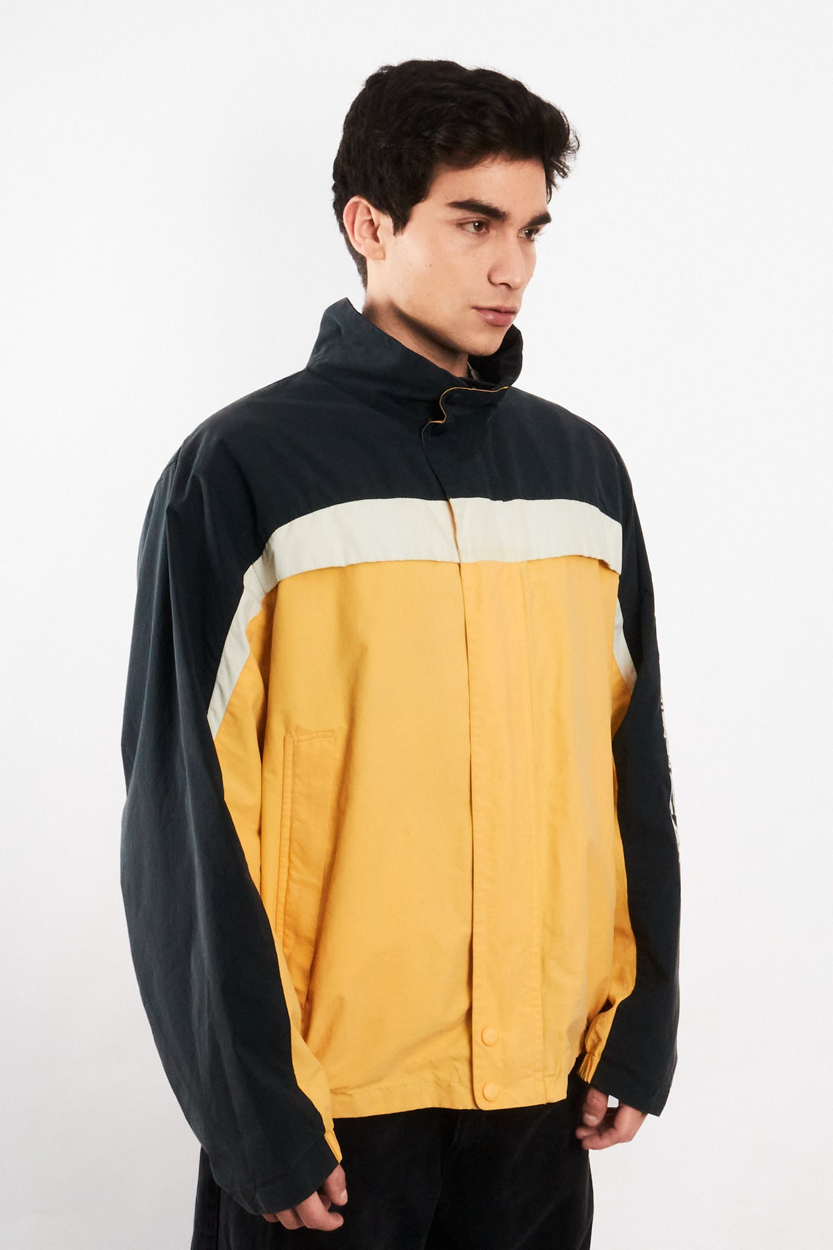 2000 Vintage Nautica Colorblock Spellout /Polar Jacket (L/XL)