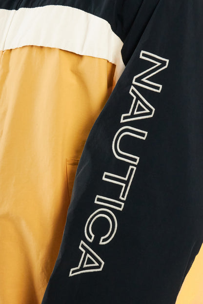2000 Vintage Nautica Colorblock Spellout /Polar Jacket (L/XL)