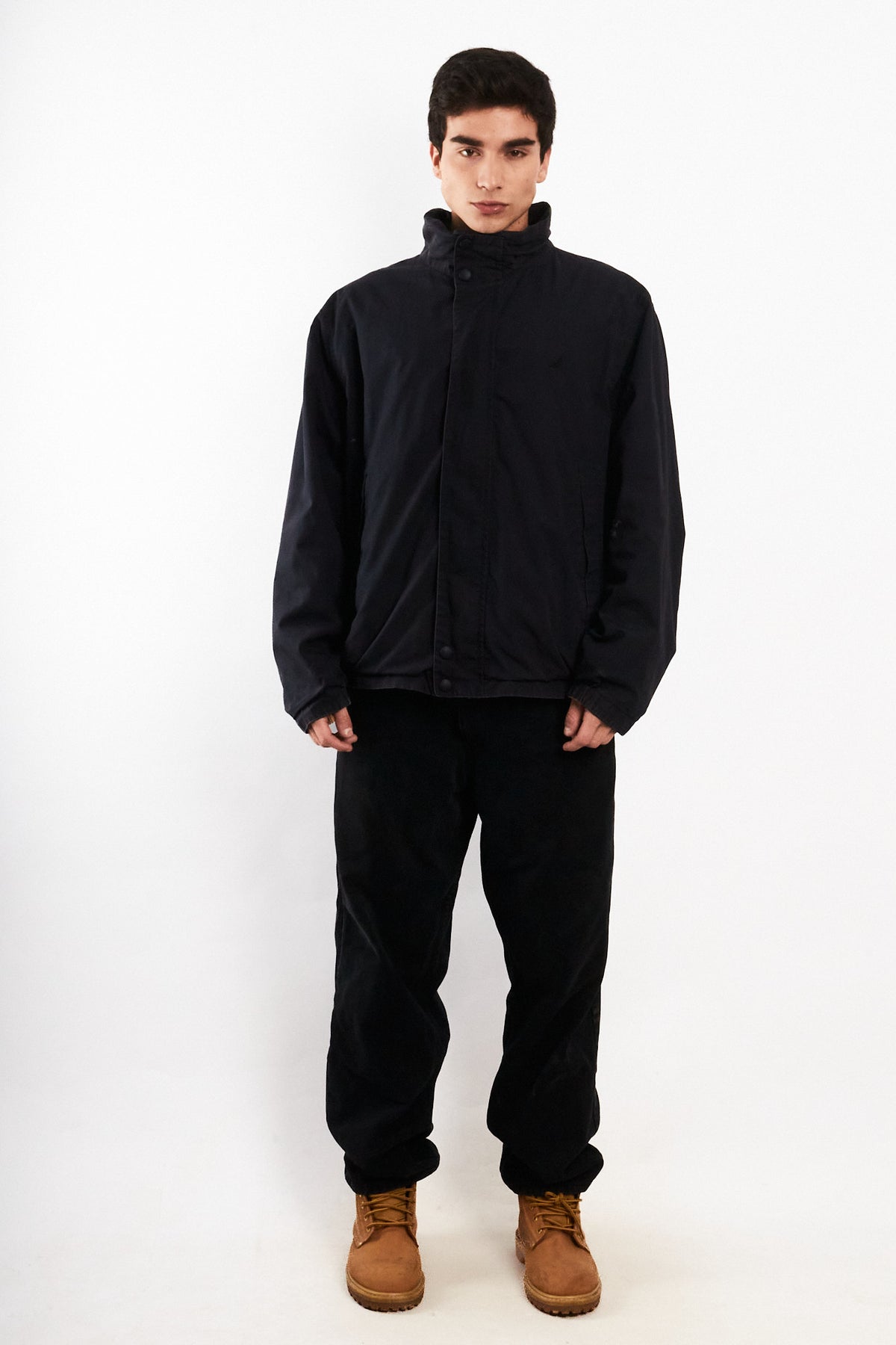 2000 Vintage Nautica Colorblock Spellout /Polar Jacket (L/XL)