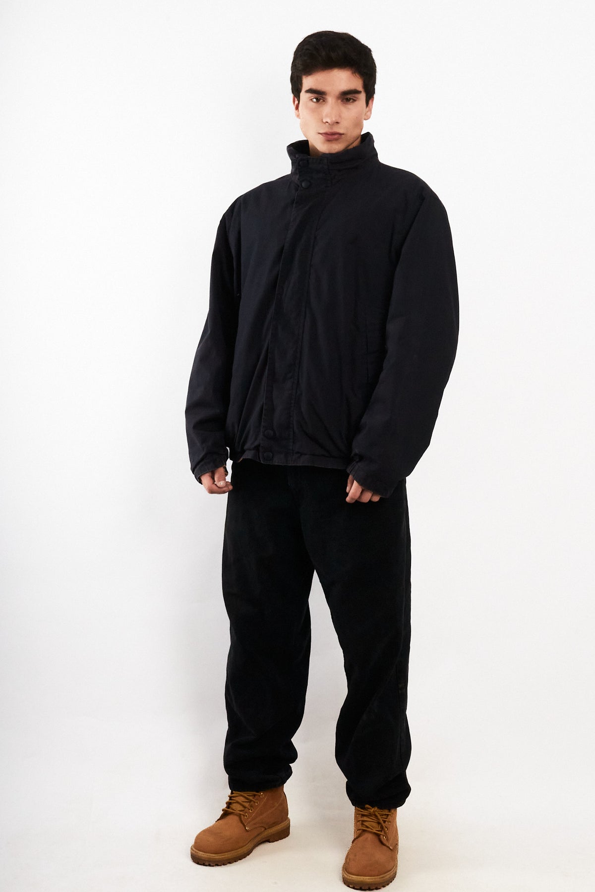 2000 Vintage Nautica Colorblock Spellout /Polar Jacket (L/XL)