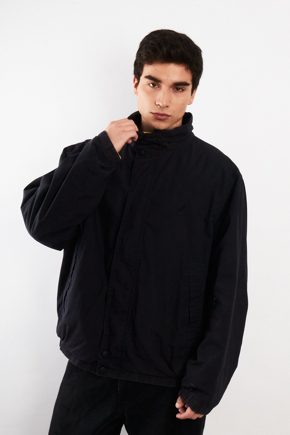 2000 Vintage Nautica Colorblock Spellout /Polar Jacket (L/XL)