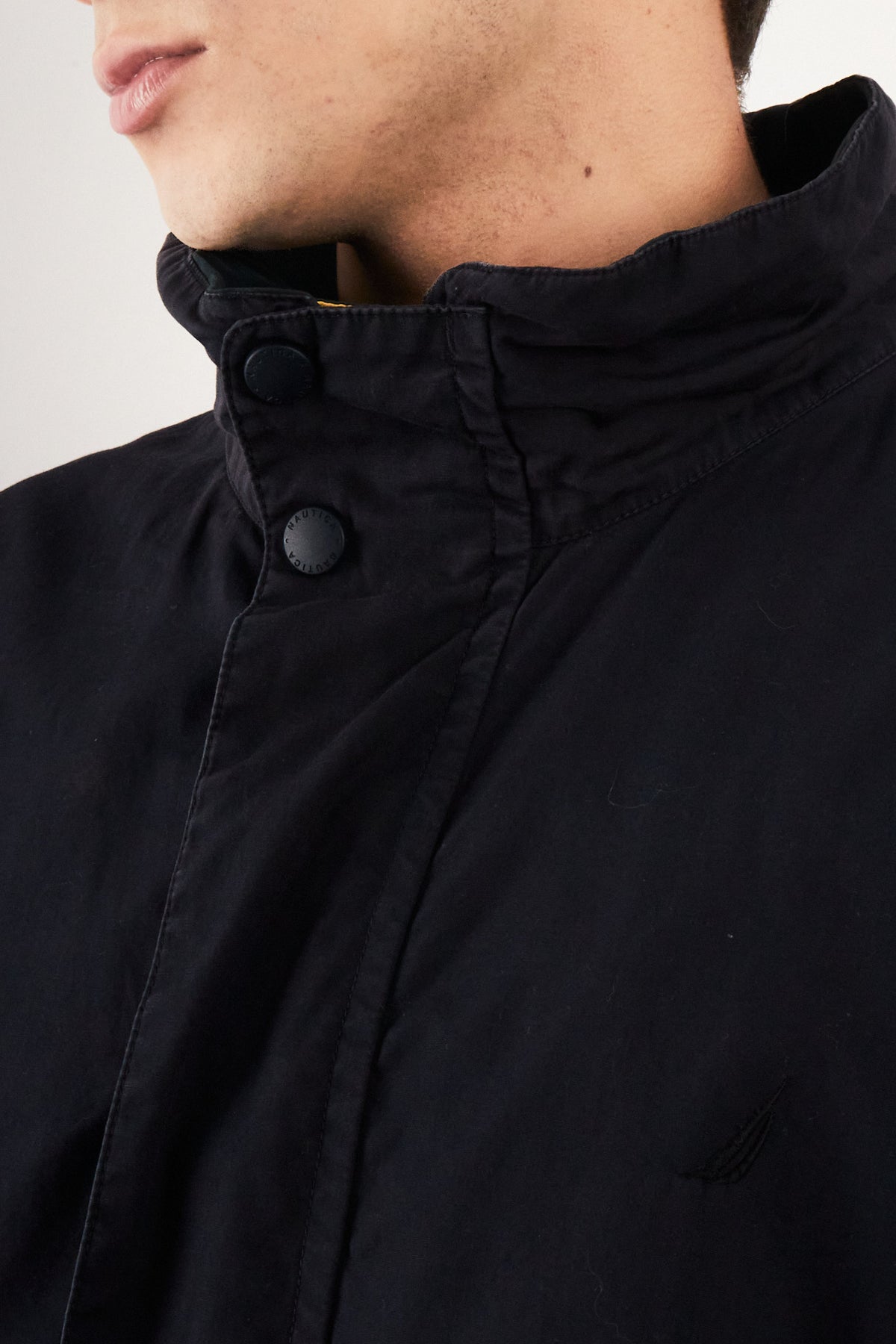 2000 Vintage Nautica Colorblock Spellout /Polar Jacket (L/XL)