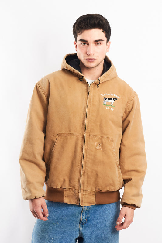 Vintage Carhartt J274 Hamilton Brown Duck Active Jacket (M/L)
