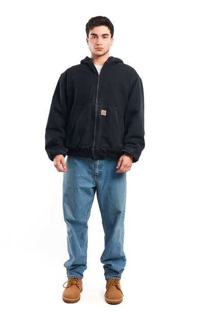 Vintage Carhartt J110 Faded Black Duck Active Jacket (XL)