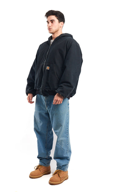 Vintage Carhartt J110 Faded Black Duck Active Jacket (XL)