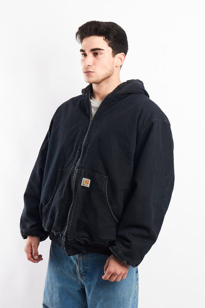 Vintage Carhartt J110 Faded Black Duck Active Jacket (XL)