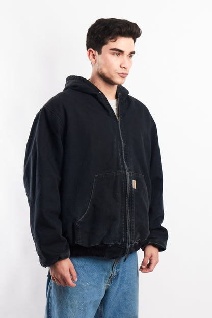 Vintage Carhartt J110 Faded Black Duck Active Jacket (XL)