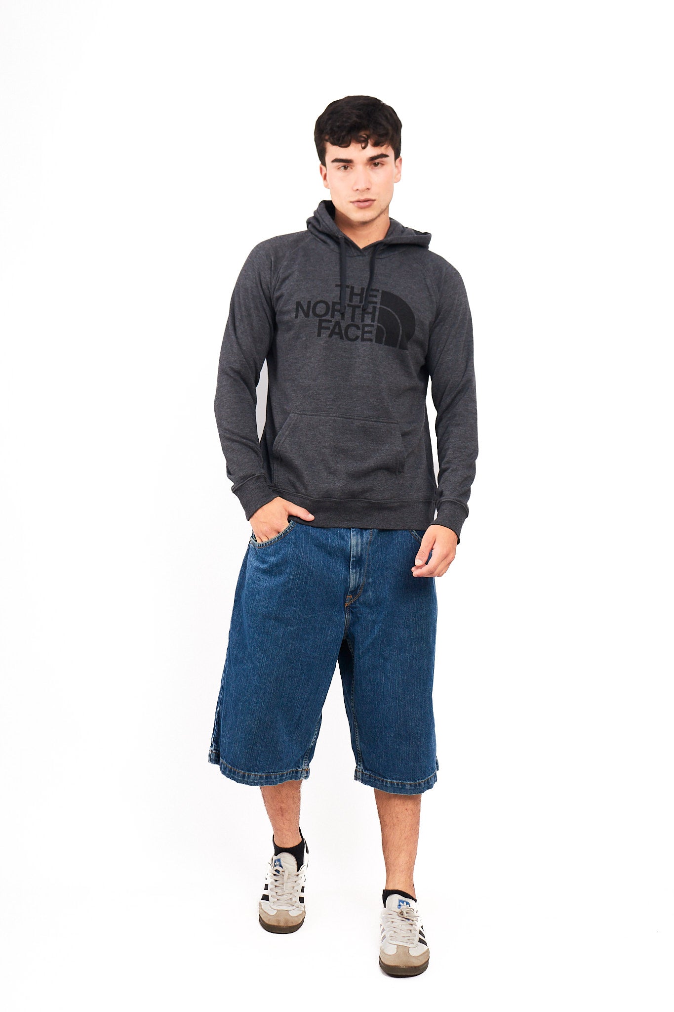 2000 The North Face Big Logo Hoodie(M/L)