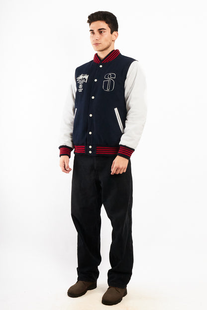 2000 Vintage Stussy Varsity Jacket (M)