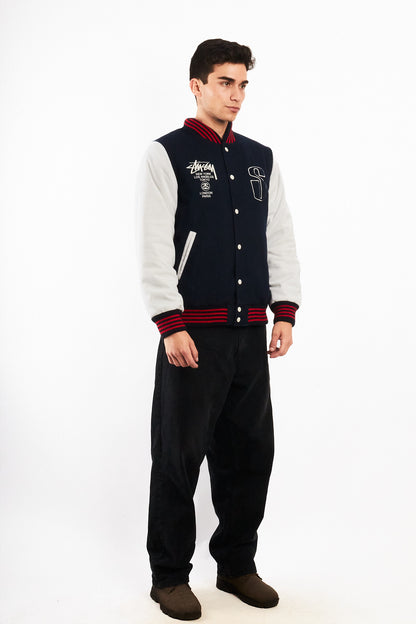 2000 Vintage Stussy Varsity Jacket (M)