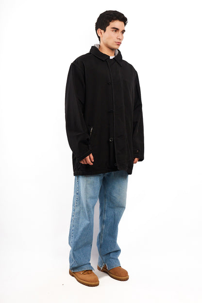2000 Vintage Tommy Hilfiger Black Parka (L/XL)