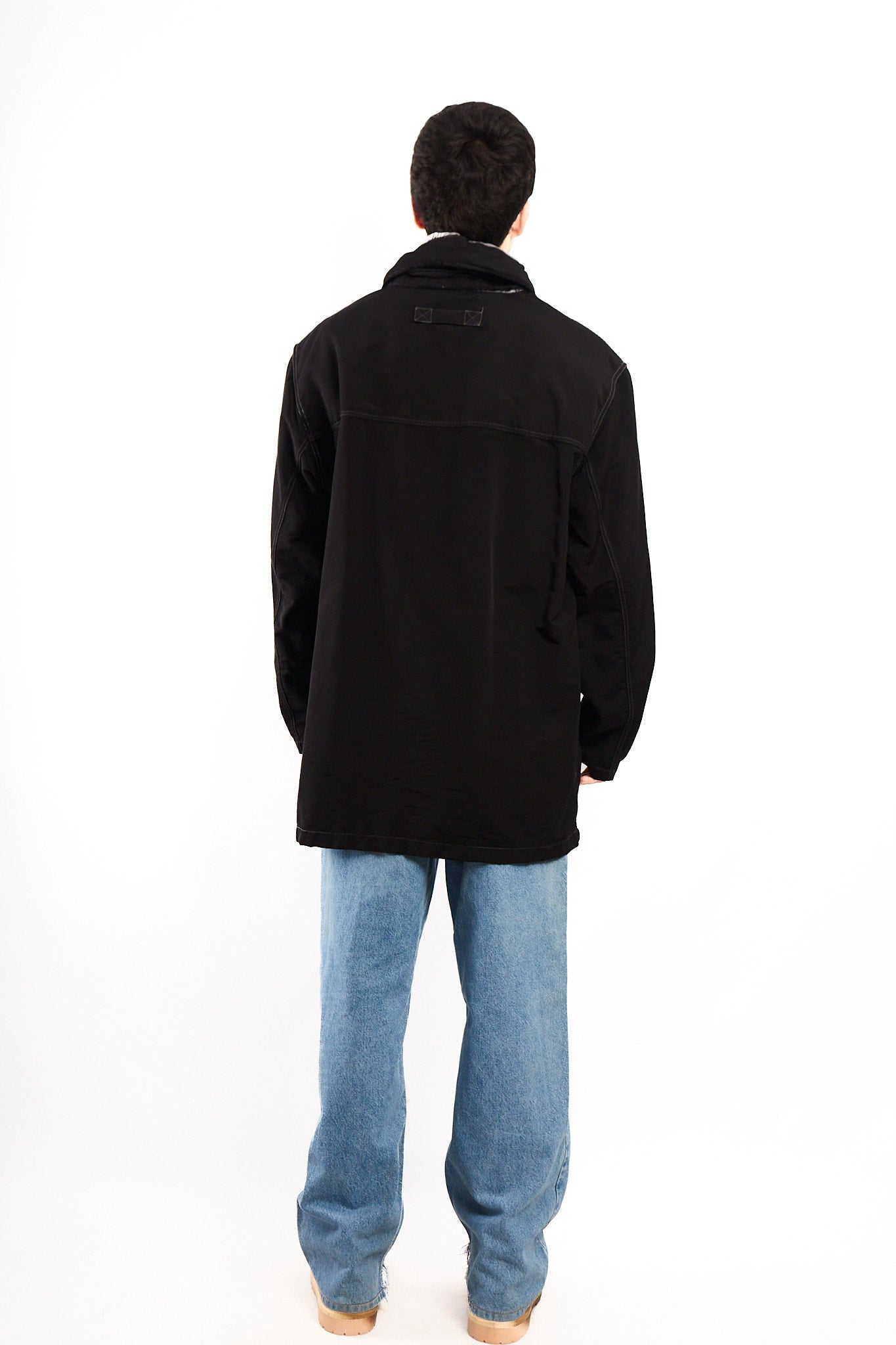 2000 Vintage Tommy Hilfiger Black Parka (L/XL)