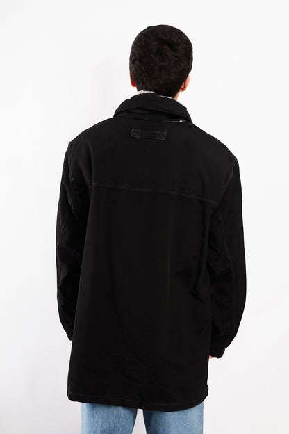 2000 Vintage Tommy Hilfiger Black Parka (L/XL)