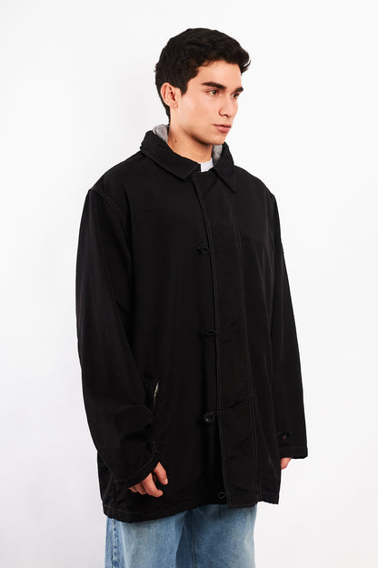 2000 Vintage Tommy Hilfiger Black Parka (L/XL)