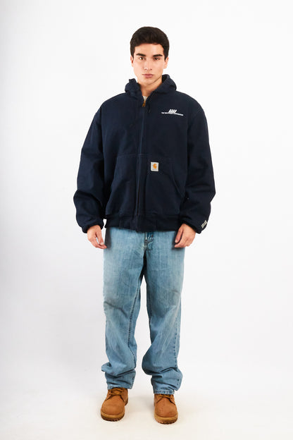 2014 Carhartt 125 Years Anniversary Dark Navy Duck Active Jacket (L/XL)