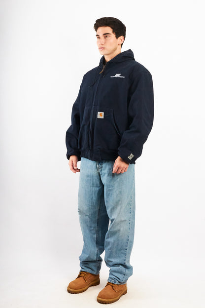 2014 Carhartt 125 Years Anniversary Dark Navy Duck Active Jacket (L/XL)