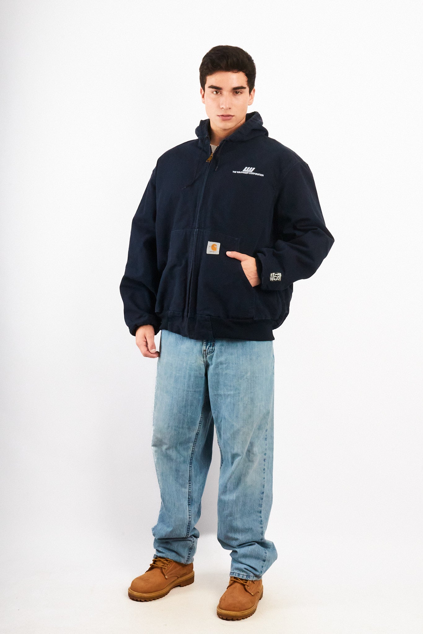 2014 Carhartt 125 Years Anniversary Dark Navy Duck Active Jacket (L/XL)