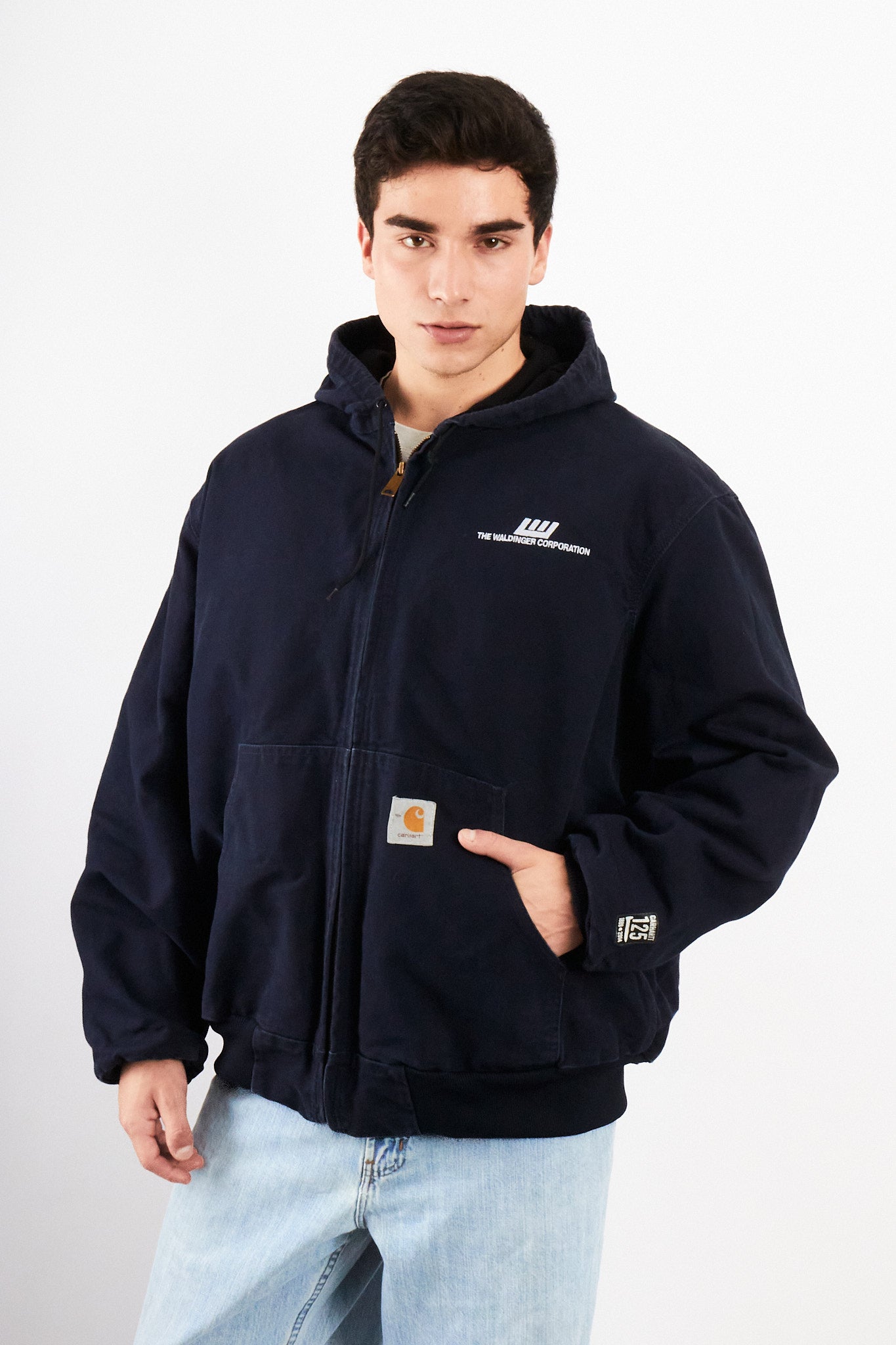 2014 Carhartt 125 Years Anniversary Dark Navy Duck Active Jacket (L/XL)
