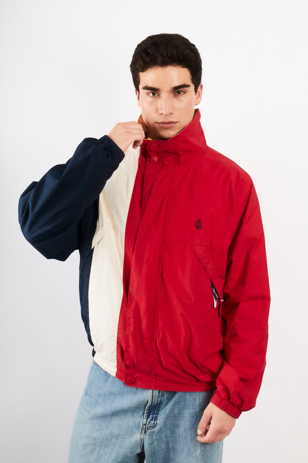 1990 Vintage Nautica Colorblock Retro Reversible Jacket (M/L)