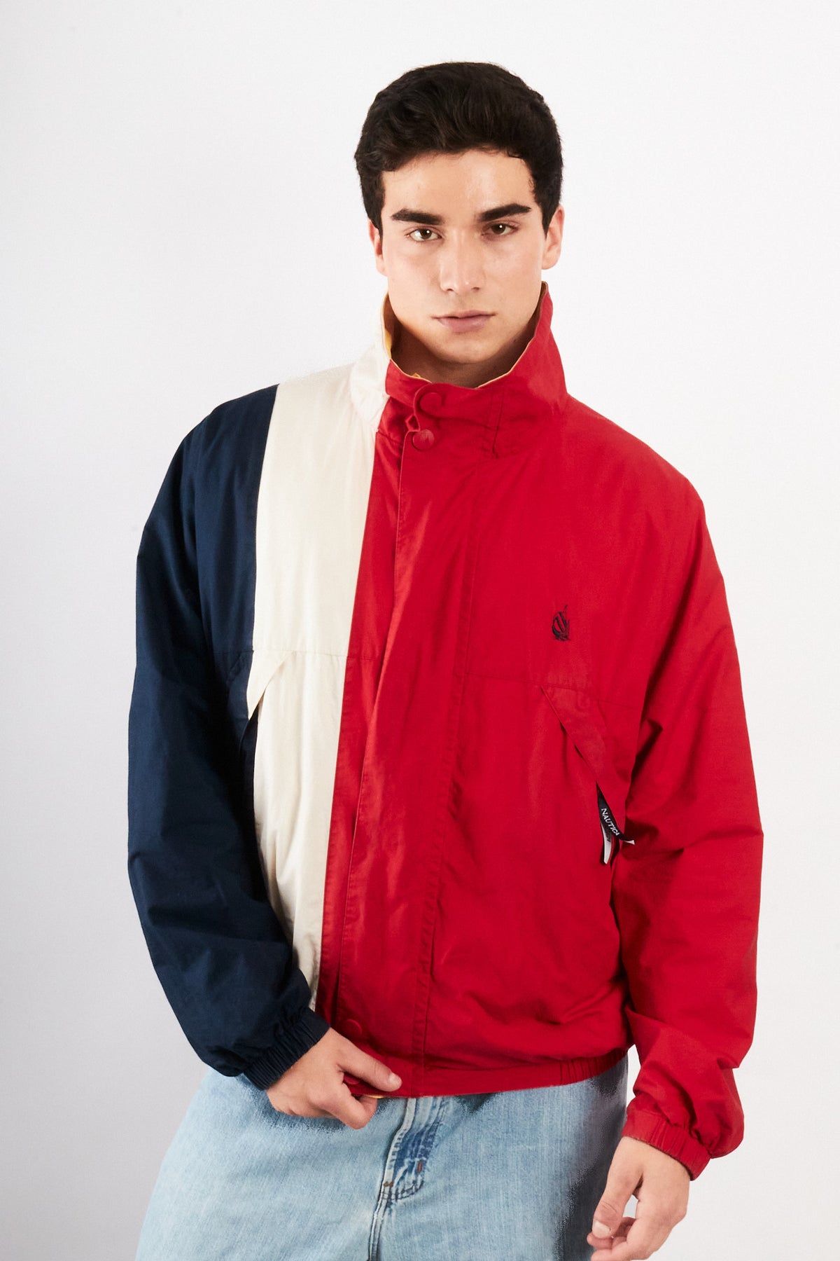 1990 Vintage Nautica Colorblock Retro Reversible Jacket (M/L)