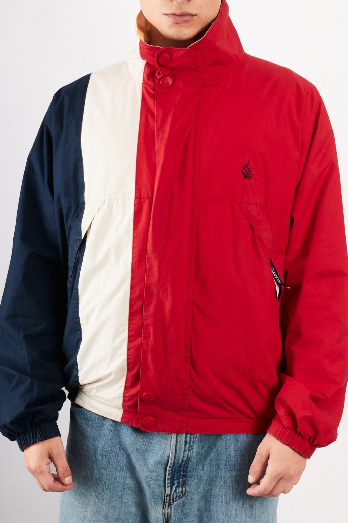1990 Vintage Nautica Colorblock Retro Reversible Jacket (M/L)