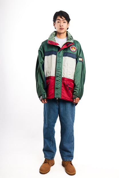 1990 Vintage Tommy Sailing Gear Colorblock Padded Jacket (L/XL)