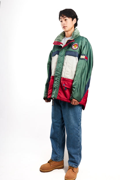 1990 Vintage Tommy Sailing Gear Colorblock Padded Jacket (L/XL)
