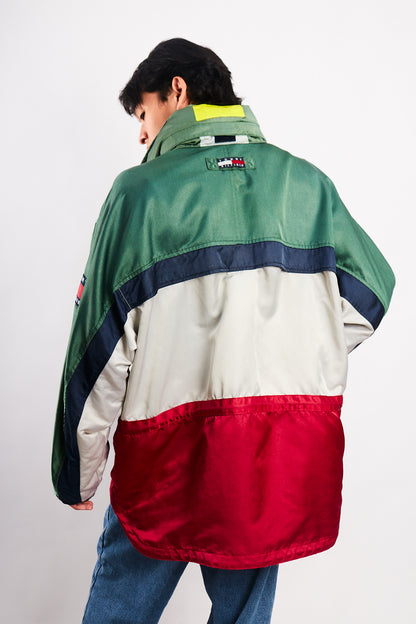 1990 Vintage Tommy Sailing Gear Colorblock Padded Jacket (L/XL)