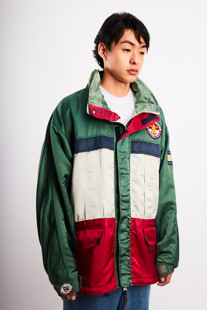 1990 Vintage Tommy Sailing Gear Colorblock Padded Jacket (L/XL)