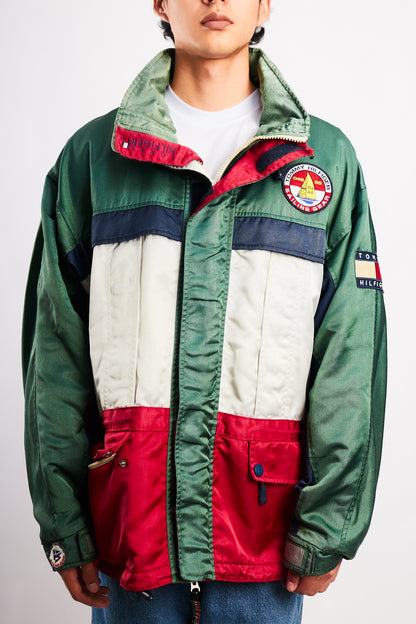 1990 Vintage Tommy Sailing Gear Colorblock Padded Jacket (L/XL)
