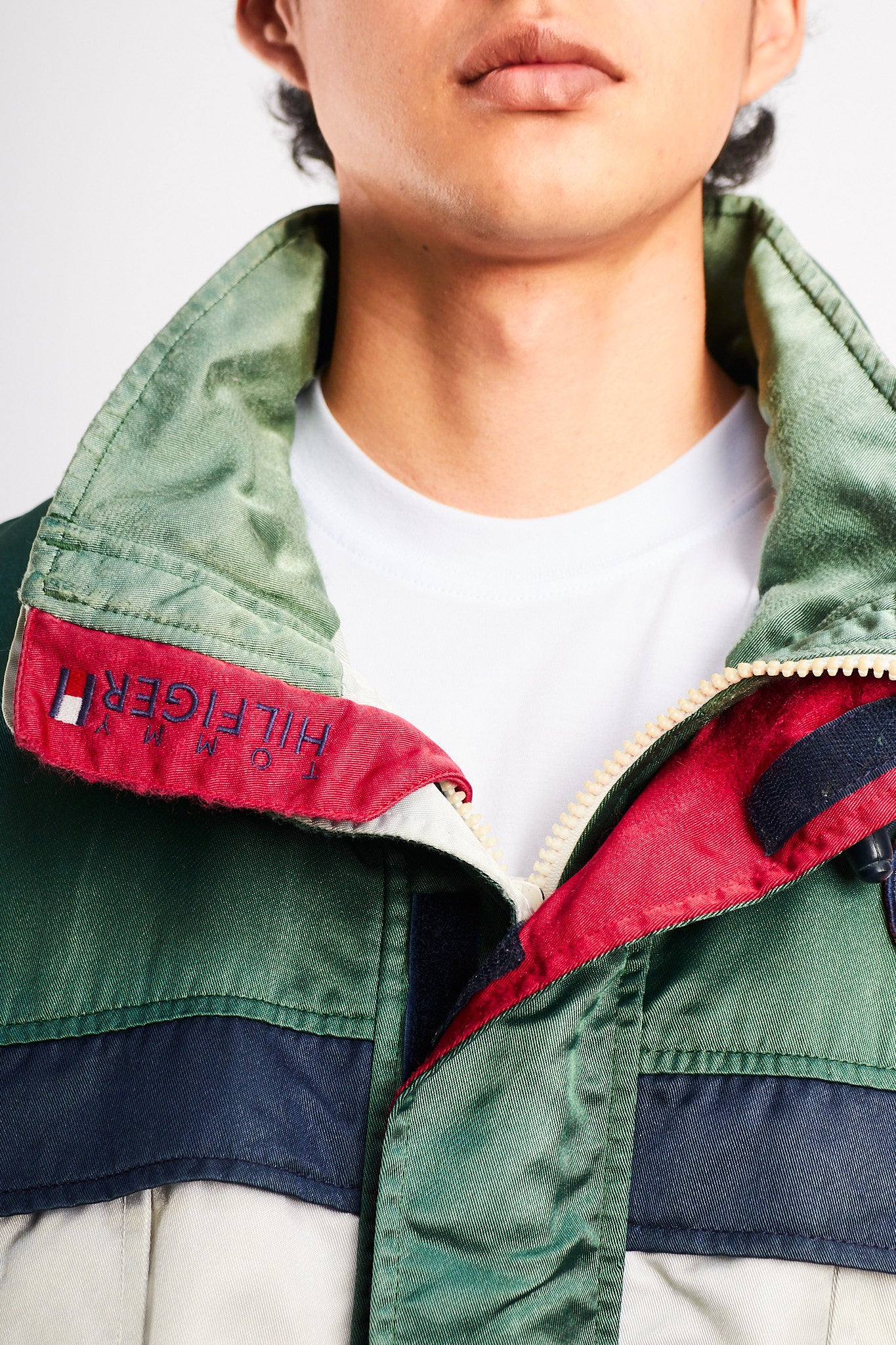1990 Vintage Tommy Sailing Gear Colorblock Padded Jacket (L/XL)