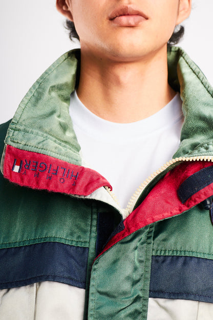 1990 Vintage Tommy Sailing Gear Colorblock Padded Jacket (L/XL)