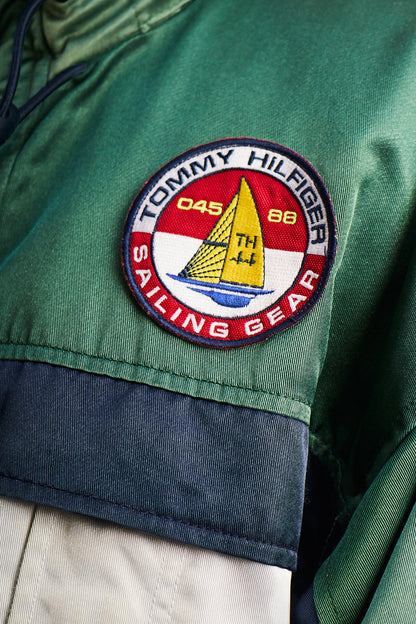 1990 Vintage Tommy Sailing Gear Colorblock Padded Jacket (L/XL)