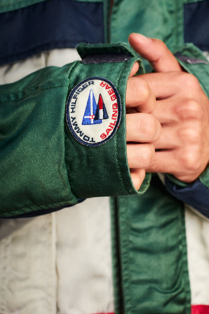 1990 Vintage Tommy Sailing Gear Colorblock Padded Jacket (L/XL)