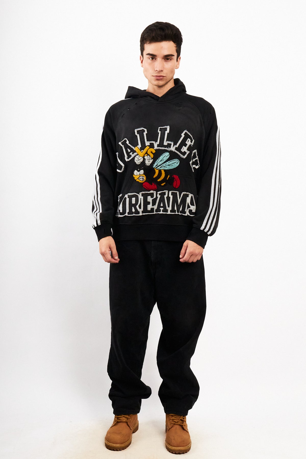 Valley Dreams Faded Black Oreo Hoodie (M/L)