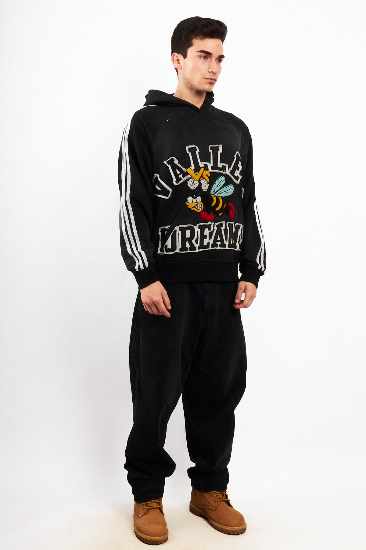 Valley Dreams Faded Black Oreo Hoodie (M/L)